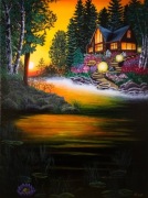 Obraz ręcznie malowany Ciepło samotności