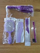 Nowe! Zestaw grzebieni/szczotek fioletowe