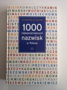 1000 najpopularniejszych nazwisk w Polsce