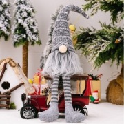 KRASNAL ŚWIĄTECZNY WYCIĄGANE NOGI Z PLUSZU 