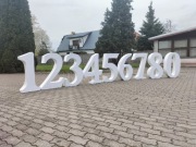 Cyfry podświetlane LED RGB stojace