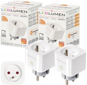 Inteligentne gniazdko Smart WiFi 16A 3680W Ledlumen Tuya