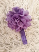 Opaska fiolet newborn 0-6 m-cy