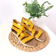Sandały żółte 41 Graceland elastyczne paski na zamek 