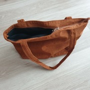 TORBA DAMSKA sztruksowa  na zamek