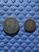 1/4$ 1915 „D” 10Cent 1909 „O” Silver!!!