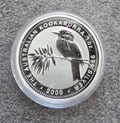 2000 Australian Kookaburra 1oz srebro