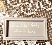 Tabliczka/zawieszka na drzwi - BABY [ DZIECKO]