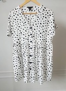 Bluzka letnia biała w czarne łatki  New Look roz. M