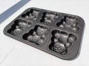 Forma do babeczek muffinki oraz ciastka niedźwiadki. Komplet 2 formy.