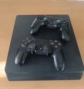 Konsola PS4 slim + 2 pady