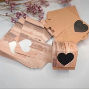 Pudełka podziękowania dla gości serduszko winietki