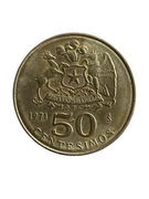 Chile 50 centesimos 1971 rok