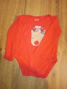 Body z długim rękawem świąteczne r.68