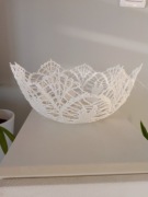 Koszyczek wielkanocny szydełkowy z kordonka 