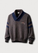 Sweter męski M Angelo Litrico C&A z wełną szalowy kołnierz