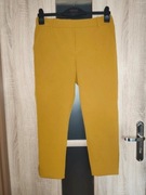33 Musztardowe spodnie chinosy do kostek rozmiar M