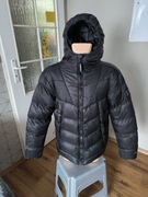 Duck and Cover kurtka męska M czarna zimowa pikowana z kapturem 