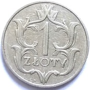Moneta 1 złoty z 1929 roku
