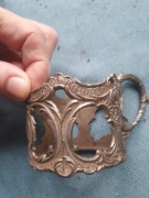 Metalowy uchwyt do szklanki stary rosyjski ZSRR koszyczek