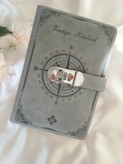 Notes notatnik biznesowy - Na szyfr - Szary kompas