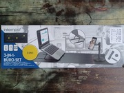 Intempo - podstawka pod laptopa + stojak na telefon + mata biurowa