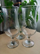 SZKLANKA NA NÓŻCE POKAL SZKŁO SZKLANKI KOMPLET 3 SZT DO KOKTAJLI DRINKÓW