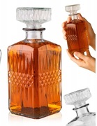 SZKLANA KARAFKA 1L DO WHISKY WINA WÓDKI LUB NALEWKI PREZENT 