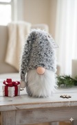 Duży Skrzat świąteczny elf krasnal ozdoba świąteczna biały