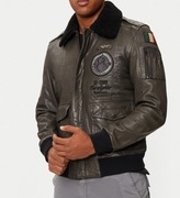 Kurtka skórzana Aeronautica Militare - szara r.M