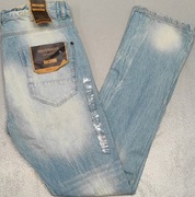 Wr) INDUSTRIALIZE oryginalne spodnie jeansowe Roz.34 Long