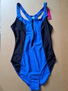 Nowy strój kąpielowy chabrowy 44/46 2XL/3XL niebieski czarny ocean club