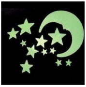 KSIĘŻYC I 11GWIAZDEK ŚWIECĄCE FLUORESCENCYJNE