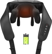 Shiatsu bezprzewodowe urządzenie do masażu 6D – kark, plecy, ramiona USB-C