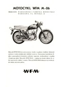 ULOTKA REKLAMOWA SKUTER WFM M-06 Lata 60te