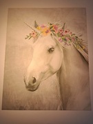 Plakat szary koń IKEA