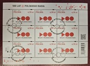 Fi: 5468 [ ] kasownik FDC arkusz. 100 lat Polskiego Radia.