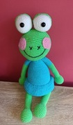 Żabka na szydełku 40cm