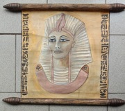 Obraz olejny ,zwój -Tutanchamon