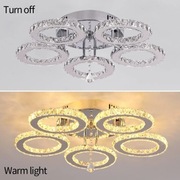 Kryształowa lampa sufitowa led