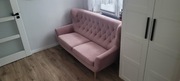 Sofa Gala Voss 3 osobowa różowa 
