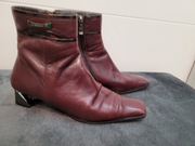 NOUCHKA BOTKI WIŚNIOWE KOLOR WINA SKÓRA OBCAS INNY