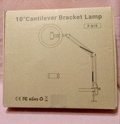 Lampa pierścieniowa 10cali led statyw f-619 z uchwytem na telefon.