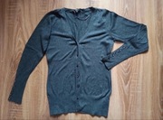 Szary, cienki dopasowany sweterek S/M