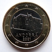 ANDORA 2021 1 EURO UNC !!!!!!!!!!