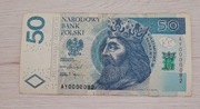 50 zł niski numer seria zastepcza