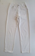 Spodnie damskie białe jeansowe rozmiar M/L