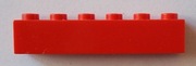LEGO 3009 czerwony klocek 1 x 6 4162,6329 2szt