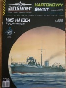 HMS Havock Brytyjski niszczyciel Answer 1:200