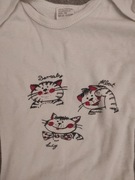 Bawełniane body z kotkami na 86